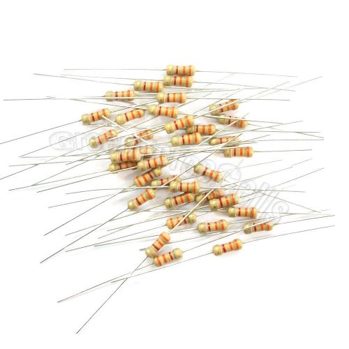 200 pcs Carbon Film Resistors 1/4W 0.25W 0.25 Watt 3.3K Ohm 3.3Kohm 3K3 +/-5%