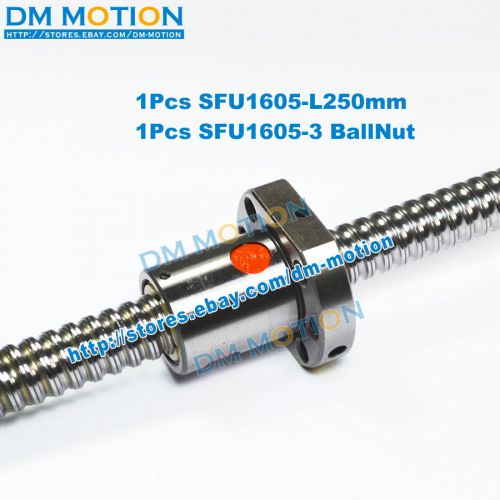 Dia.16mm Ballscrew SFU1605 RM1605 250mm + Ballnut with end machining