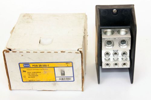 Ilsco pdb-26-350-1  power distribution block, 620 amps, 1 pole block for sale