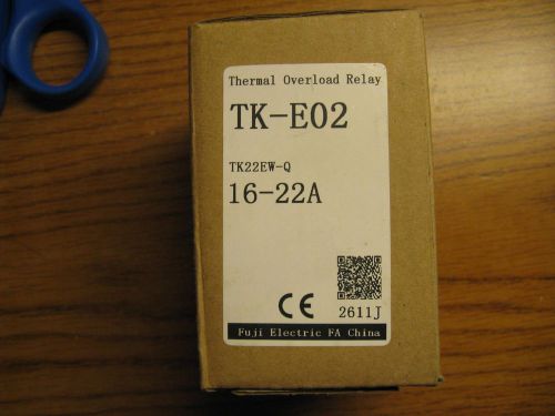 FUJI TK-E02 SERIES THERMAL OVERLOAD RELAY TK22EW-Q 16-22A  NEW IN BOX