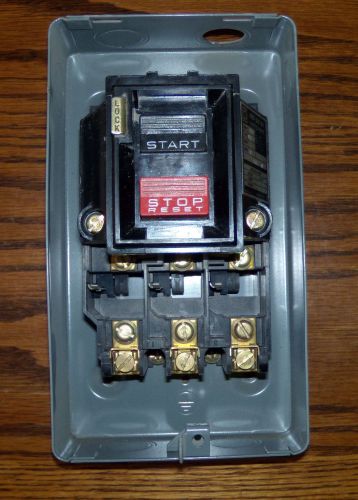 Square d enclosed manual size m-0 starter 2510 mbg-2 for sale