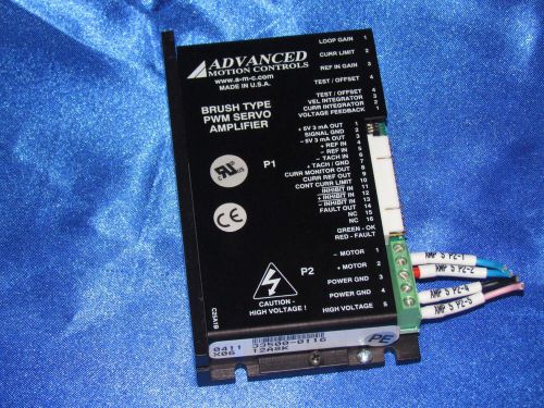 ADVANCED MOTION CONTROLS X06 12A8K SERVO AMPLIFIER