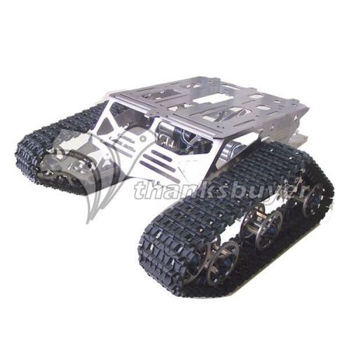 Metal Robot Chassis Track Arduino Tank Chassis Wali w/ Motor Stainless Steel