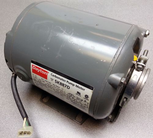 New dayton 5k887d carbonator motor 1/3 hp 1725 rpm 115/230 volt single phase for sale