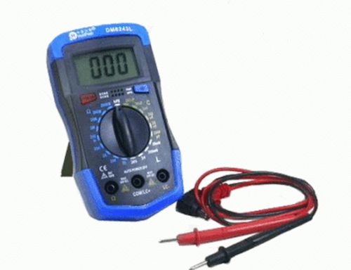 Inductor Resistors Capacitor LCD Digital Meter Tester