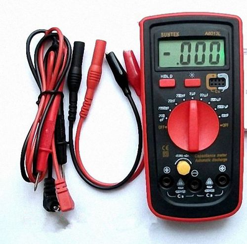 LCD Capacitance Capacitor Meter Tester Multimeter 200pF to 20mF A6013L