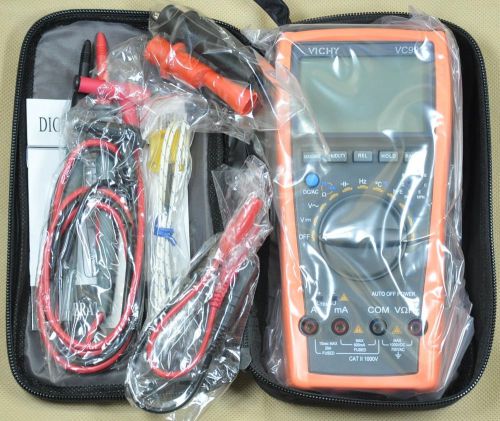 with Bag NEW VC99+ 3 6/7 Auto range digital multimeter DMM AC DC V A R C Freq