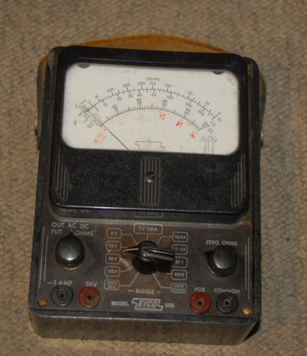 Good working vintage Eico 556 Analog Volt Ohm Meter VOM w/battery