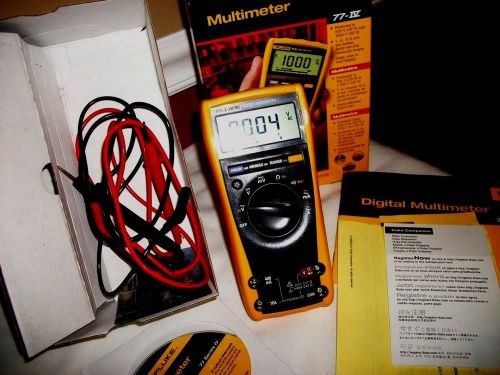 FLUKE 77 IV  MULTIMETER unused IN BOX CD MANUAL