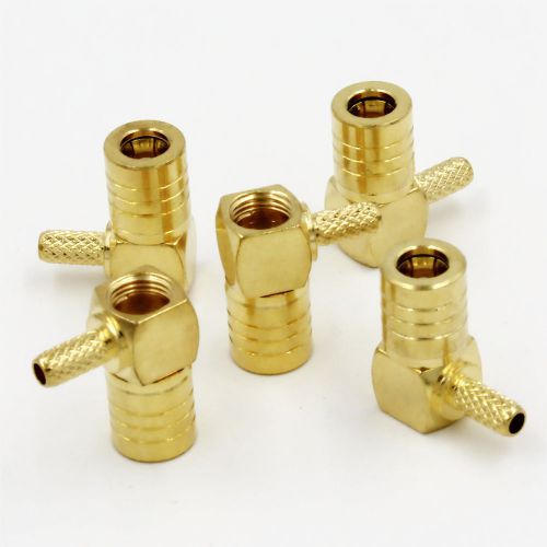 2 x New SMB Female Jack right angle crimp RG174 RG316 Connectors