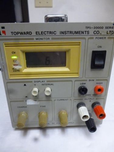 Topward model 2303d digital dc power supply, dvm: 200v (max) l683 for sale