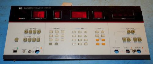 HP (Agilent) 8161A Pulse Generator Front Panel