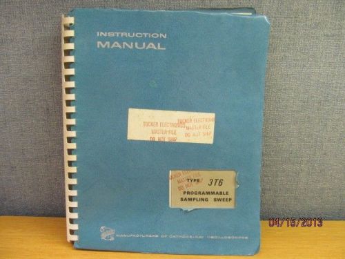 TEKTRONIX 3T6 Programmable Sampling Sweep Operations Service Manual/schematics