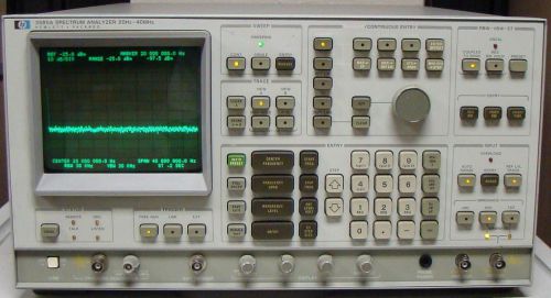 Hp 3585a spectrum analyzer w/ opt w30  20 hz to 40 mhz warranty hewlett packard for sale