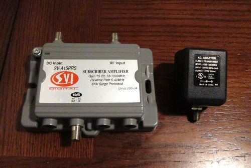 SVI DIGITAL SUBSCRIBER AMPLIFIER 15DB GAIN SV-A15PRS RF SPLITTER S8-4-118