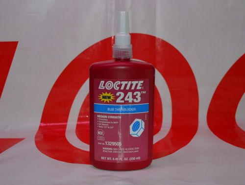 *NEW* Loctite 243 250ML BLUE Medium Strength Thread Locker  EXP 11/2015  1329505