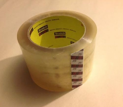 SCOTCH 375 Clear Carton Sealing Tape Roll, 72mm x 50m