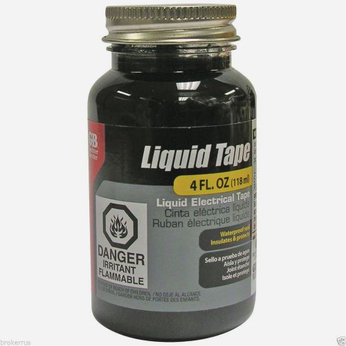 Gardner Bender LIQUID ELECTRICAL TAPE Black WATERPROOF brush paint on GB LTB-400