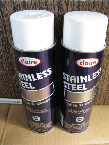 2 stainless steel industrial cleaner polish claire # c- 841 oil based 15 oz nsf for sale