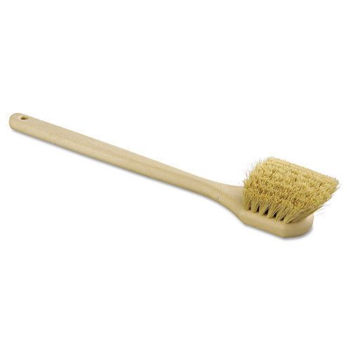 Boardwalk bwk4220 utility brush, tampico fill, 20&#034; long, tan handle for sale