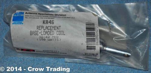Antenna Specialists ASP KA-46 Replacement Base Loaded Coil 36-42 MHz 150 Watts