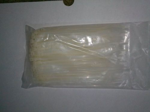 Nylon zip fasteners tie straps- 7 Inches long- 100 pcs Bag[Clear] Color