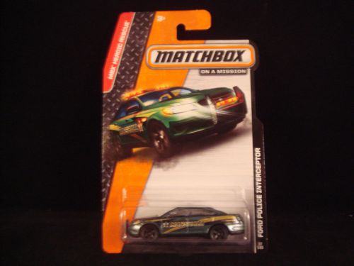 2014 Matchbox Green Ford Police Interceptor U.S. Marshall MONMC