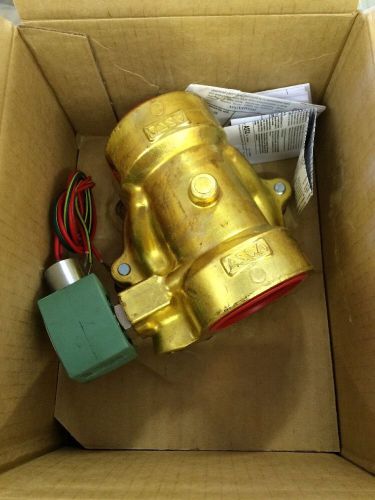 NEW IN BOX Asco Red-Hat Solenoid Valve 8210G100 2&#034; 120v