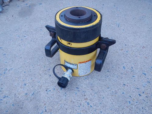 ENERPAC RCH-603 HYDRAULIC CYLINDER HOLLOW 60 TON 3&#034; STROKE W/NEW COUPLER