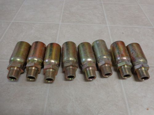 Hydraulic hose fittings mp-8-8 (x8) 3/4&#034; hose brand new goodyear for sale