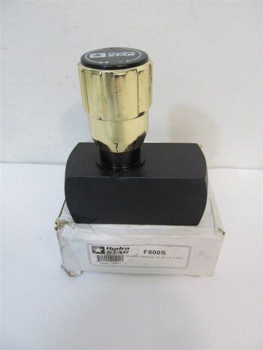 Hydra Star F800S, 1/2&#034; NPT, Steel Flow Control Valve