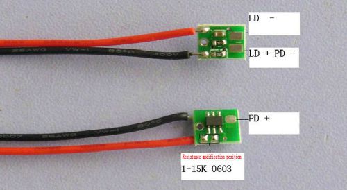 3-5V DC stable drive For 650-780nm 635nm N type legs/pins 1-20mW red laser diode