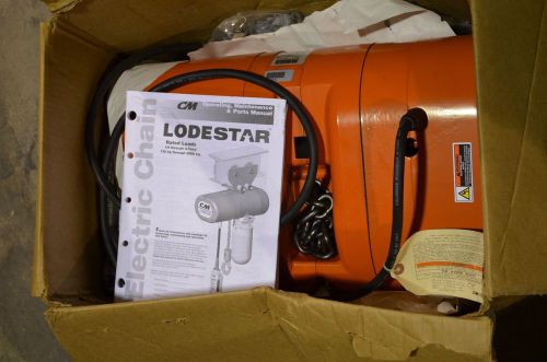 NEW OPEN BOX CM LODESTAR 2 TON (R) ELECTRIC CHAIN HOIST