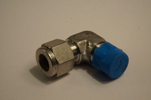 Hy-Lok 3/8 Tube to 1/4 MNPT 90 deg Compression Fitting 316 Stainless Steel &#034;JXG&#034;