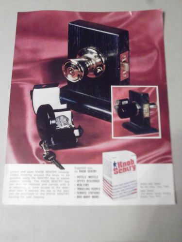 Knob sentry door knob lock box  fits over knob hotels,motels,office,travel nib for sale