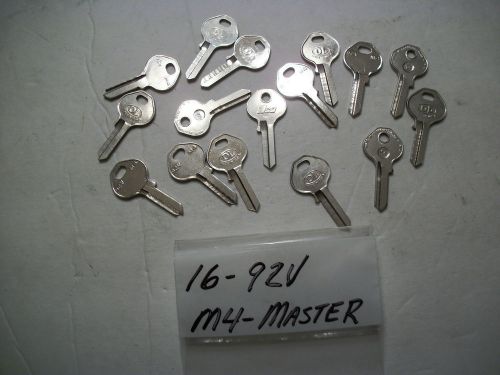 Locksmith LOT of 16, Key Blanks Dominion 92V, M4 For MASTER Locks, Uncut