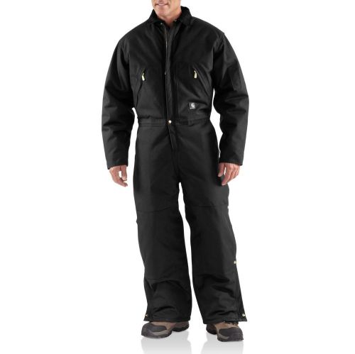 CARHARTT X06 Arctic Quilt Lined Coveralls/ Black~ NWT/40 SHORT