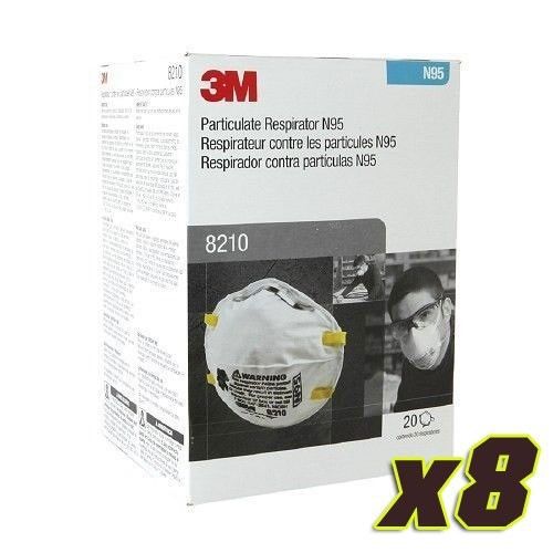 3M 8210 N95 DUST MASK RESPIRATORS 1 CASE 160