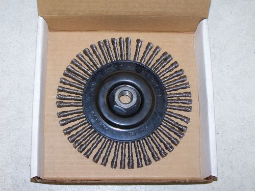 SAIT 03389 6-1/2&#034; x .020 x 5/8-11 Pipeline Wire Brush Grinder