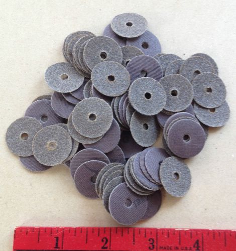 100 loose abrasive discs, dremel 7/8&#034;D. 5/32&#034;hole 80 grit, Loose, NOS