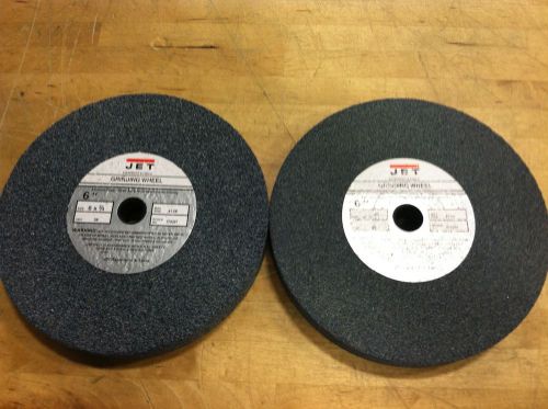 JET 6&#034; Grinding Wheels | 36 &amp; 60 Grit Grinder Stones 2 Pack NEW