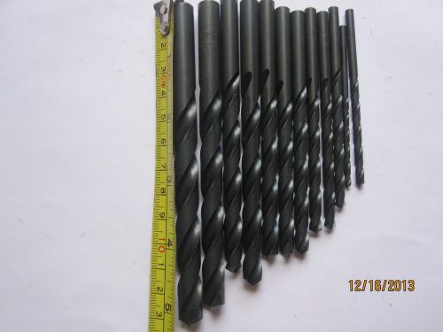 12 Total NEW Assorted GTD GREENFIELD  Drill bit HS steel USA