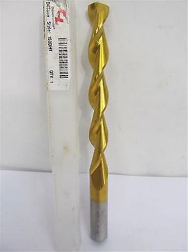 Chicago-Latrobe D43569 Style 150DHT 19/32&#034; HSS TiN Deep Hole Parabolic Drill Bit