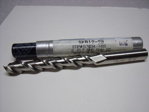 3/8&#034; x 3/8&#034; x 2-1/2&#034; x 4-1/4&#034; 2 FL SKB12-2B Ski Kut Weldon Tool End Mill-W6