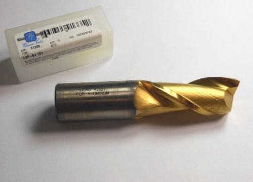 PUTNAM Square End Mill 1&#034; Diameter 2FL HSS TiN 1&#034; Shank 91335 &lt;158&gt;