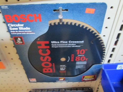 BOSCH  CARBIDE TIP 10&#034; X 80T MITER / TABLE SAW BLADE  CB1080