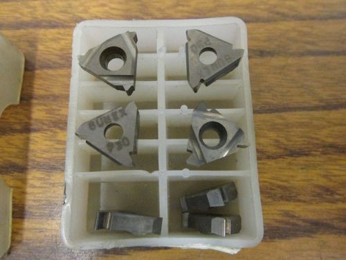 (7)  CARBIDE THREADING INSERTS 3/8 IC EX RH  8/1 UN P30