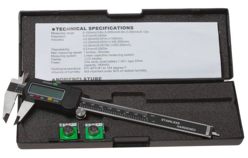 Generi 6&#034; Digital Caliper Ruler Gauge Vernier Precise Tool Jewelry Workshop NIB