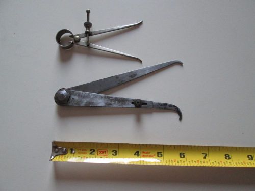 Two Starrett Tool Co. Inside Calipers one With Fine Adj.