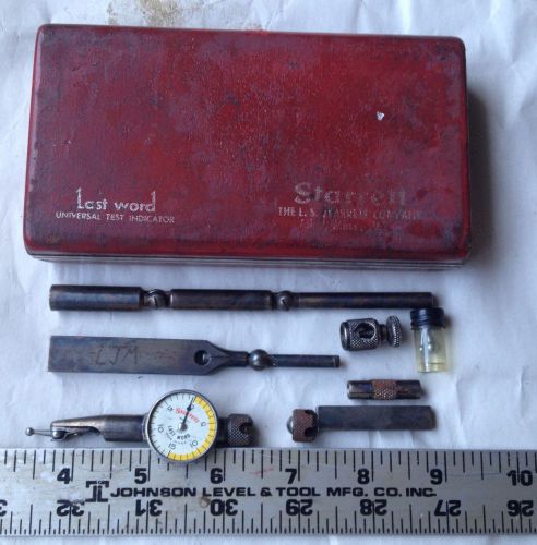 MACHINIST LATHE TOOL STARRETT LAST WORD DIAL INDICATOR SET IN ORIGINAL BOX